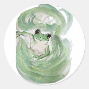 Adesivo Sapo Mágico Humor Aquarela