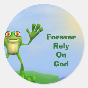 Adesivo SAPO para sempre confie em Deus