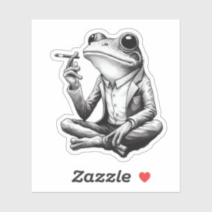Adesivo sapo, sapo engraçado,