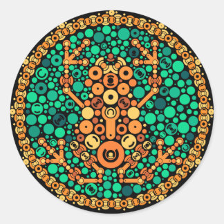 Adesivo Sapo sem fio, Teste de percepção de cor, preto