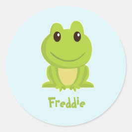 Adesivo Sapo verde em azul