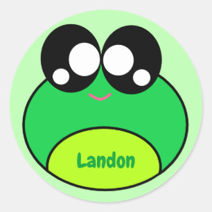 Adesivo Sapo Verde Kawaii
