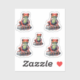 Adesivo Sapo vermelho