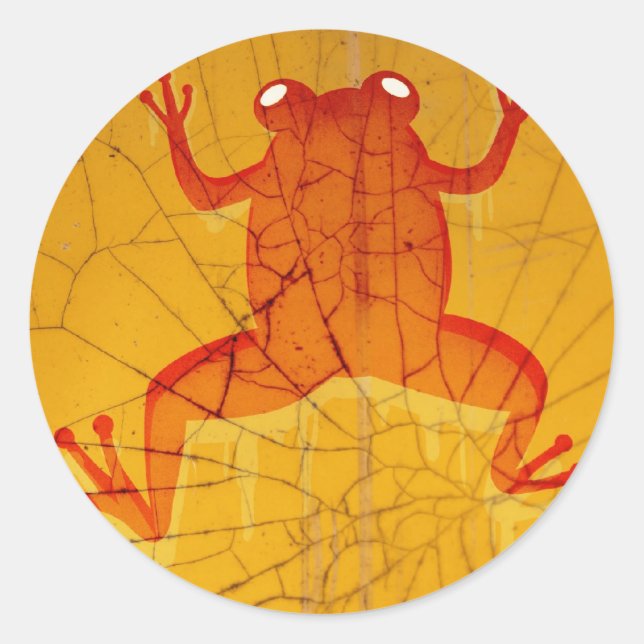 Adesivo Sapo vermelho (Frente)