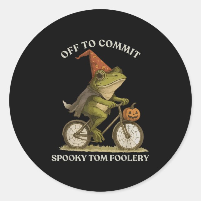 Adesivo Sapo Whimsical Para Cometer O Tom Foolery Para (Frente)