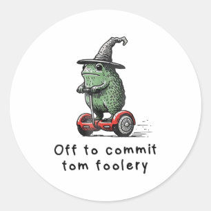 Adesivo Sapo Whimsical Para Cometer O Tom Foolery Para
