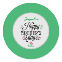 Sapos Elegantes de Dia de as mães Feliz Personaliz