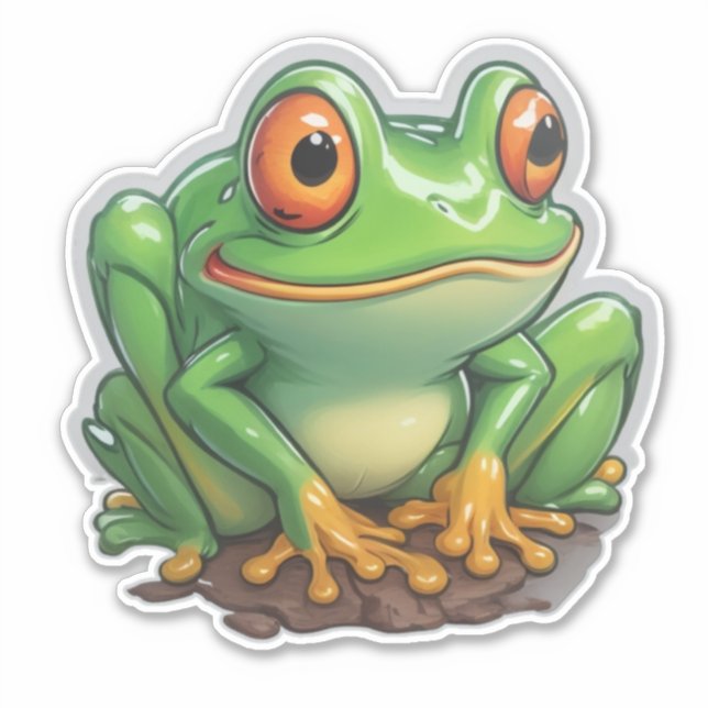 Adesivo Sapos Onde A Arte Encontra Anfíbios (Frente)