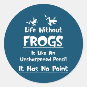 Adesivo Sapos Sobrevivem Sem Gatos Pet Ao Lover Um Lápis