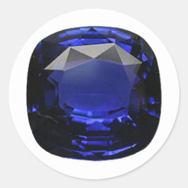 Adesivo Sapphire cortado por uma almofada azul