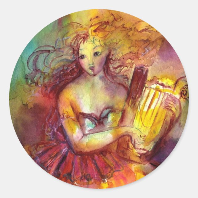 ADESIVO SAPPHO, DANÇA, MÚSICA E POESIA (Frente)