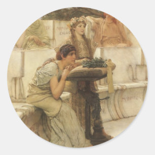 Adesivo Sappho e Alceu por Sir Lawrence Alma-Tadema