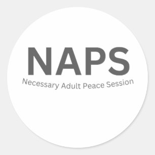 Adesivo SAPS — Sessão de Paz Necessária para Adultos Engra