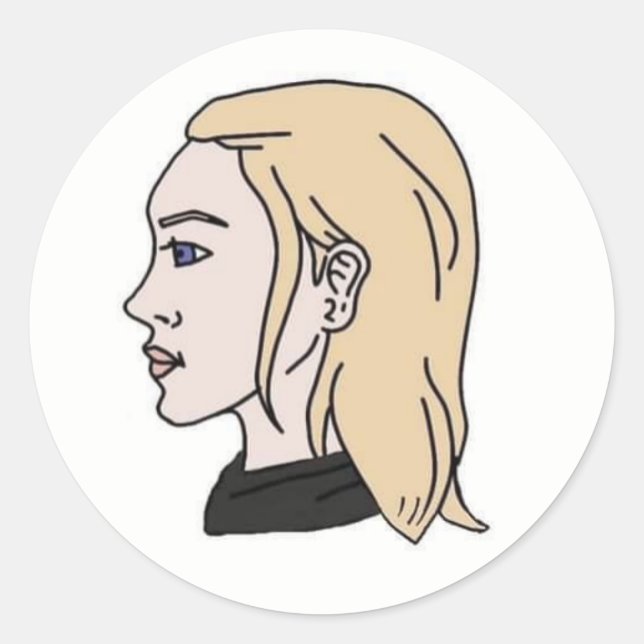 Adesivo Saquinistas de wojak fêmeas do Chade (Frente)