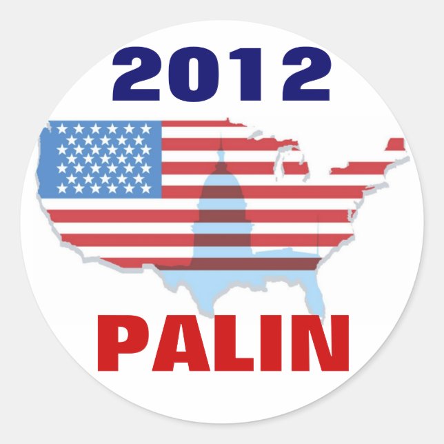 Adesivo Sarah Palin 2012 Sticker (Frente)