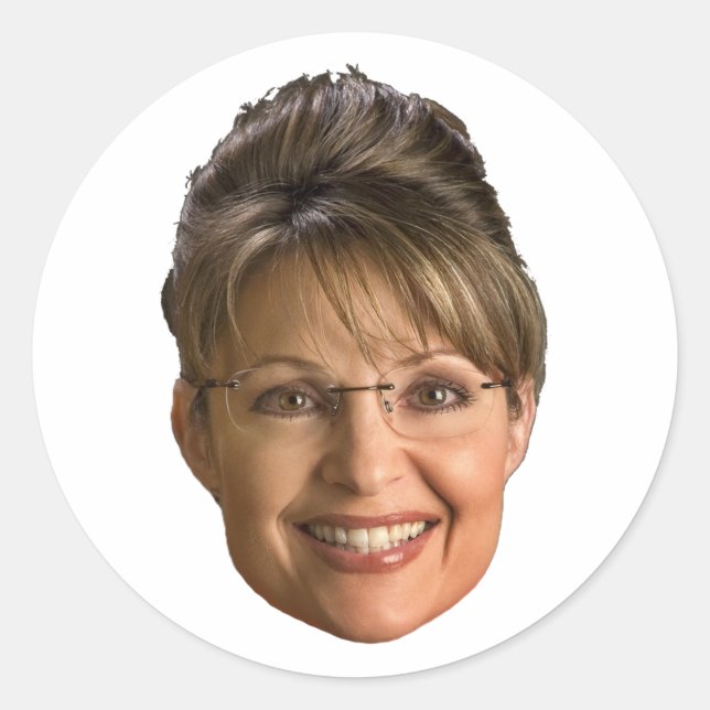Adesivo sarah palin head (Frente)
