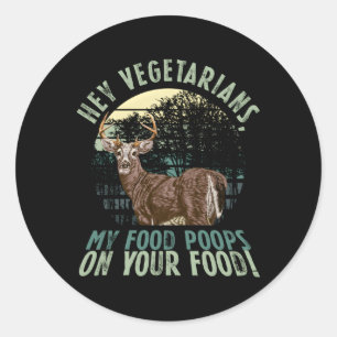 Adesivo Sarcasm Carnivore Anti-Vegan Carne Vegetal