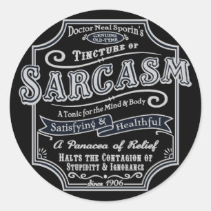 Adesivo Sarcasmo velho de Tyme