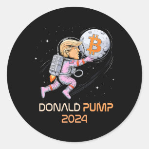 Adesivo Sarcastic Trump 2024 Donald Pump Bitmoney Comebyck