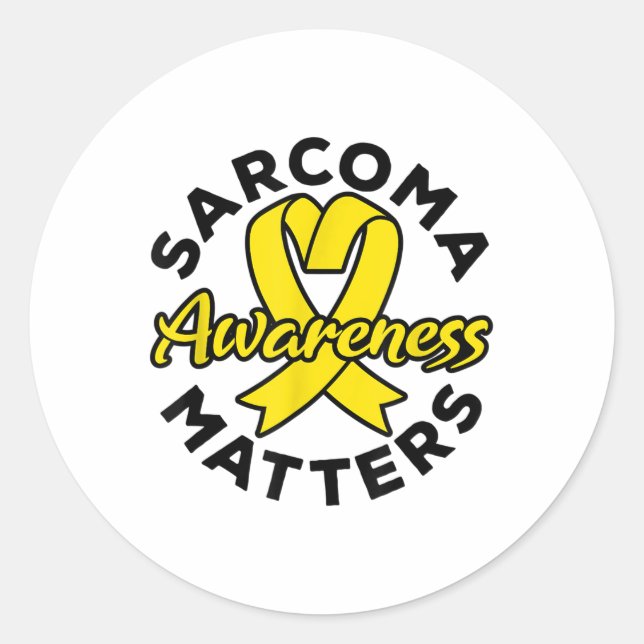 Adesivo Sarcoma Awarness S - Cancer Sarcoma (Frente)