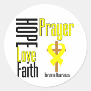Adesivo Sarcoma Hope ama Faith Reyer Cross