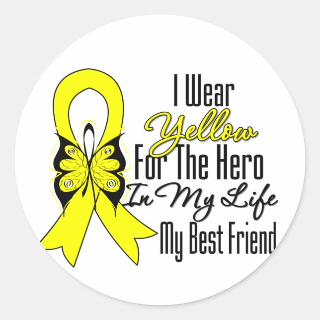 Adesivo Sarcoma Ribbon My Hero Meu Melhor Amigo (Frente)