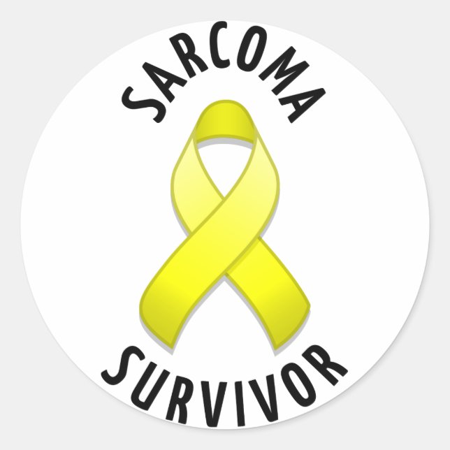 Adesivo Sarcoma Survivor Round Sticker (Frente)
