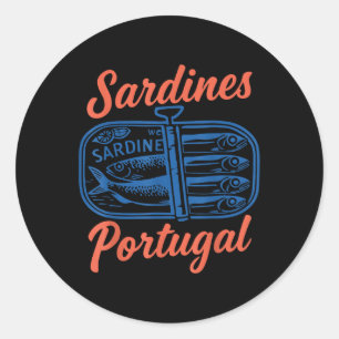 Adesivo Sardinhas Com Pó De Peixe Retrográfico Para Homens