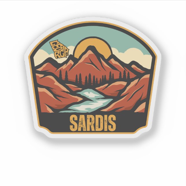 Adesivo Sardis, Geórgia (Frente)