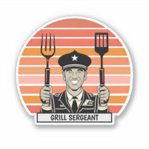 Adesivo Sargento CHURRASCO Grill