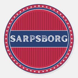 Adesivo Sarpsborg City Pride Emblem – Norwegian Identity