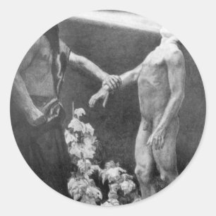 Adesivo Sascha Schneider - Hypnosis Vintage - oculto alemã