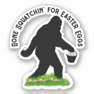 Adesivo Sasquatch da Páscoa 