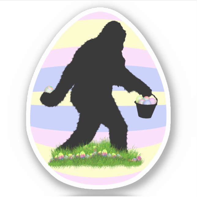 Adesivo Sasquatch da Páscoa  (Frente)