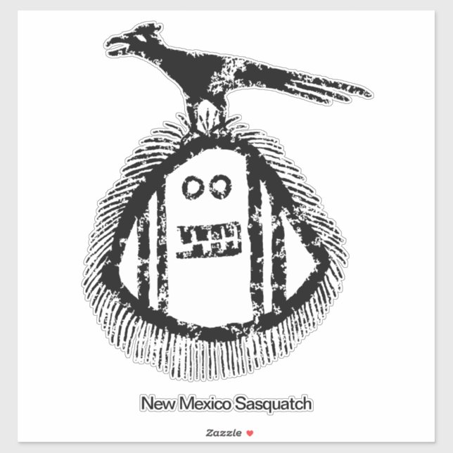 Adesivo Sasquatch do Novo México (Folha)