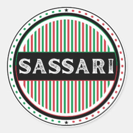 Adesivo Sassari City Pride Emblem – Italian Identity