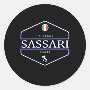 Adesivo Sassari Sardegna Italia Sassari Sardenha Itália