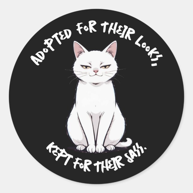 Adesivo Sassy Cat Sticker (Frente)
