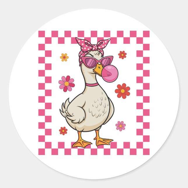 Adesivo Sassy e Bobo Goose (Frente)