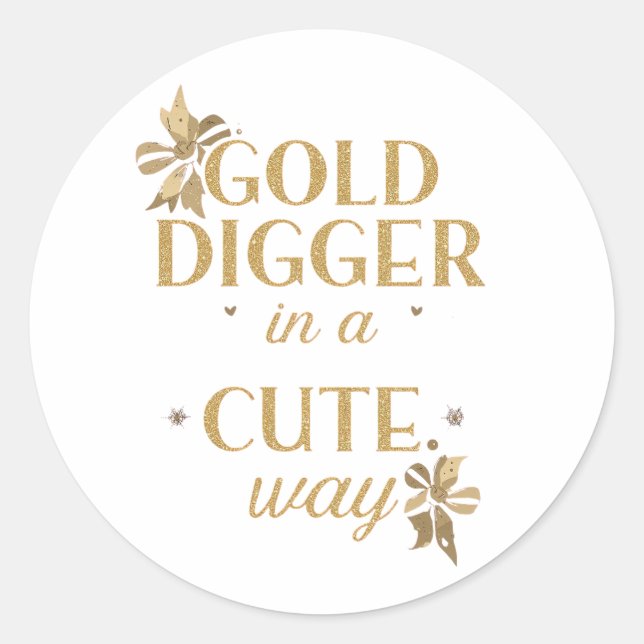 Adesivo Sassy Gold Typography with Floral Bows (Frente)