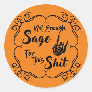 Adesivo Sassy Halloween Sage Skeleton Sticker