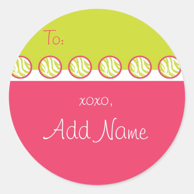 Adesivo Sassy Zebra Gift Sticker (Frente)
