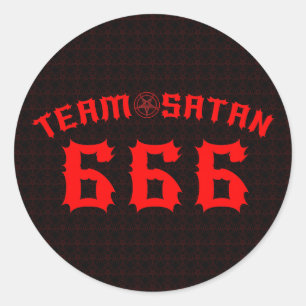 Adesivo Satã 666 da equipe