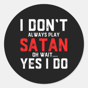 Adesivo Satã Figurino Diabo Halloween Satã