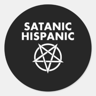 Adesivo Satanás Hispânico Gótico do Diabo Mexicano
