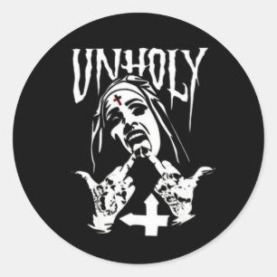 Adesivo Satanic Nun Tattoos Unholy