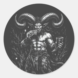 Adesivo Sátiro Invernal Hornado — por BurnsInHell