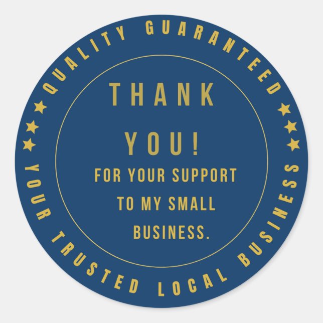 Adesivo Satisfação 100% Garantida | Qualidade Garantida (Frente)