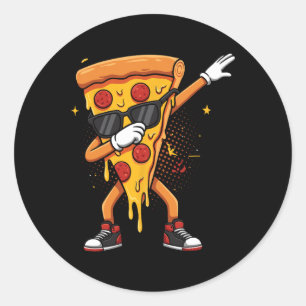 Adesivo Saucy Pizzeria Dabbing Pie Sungles Drives Pizza