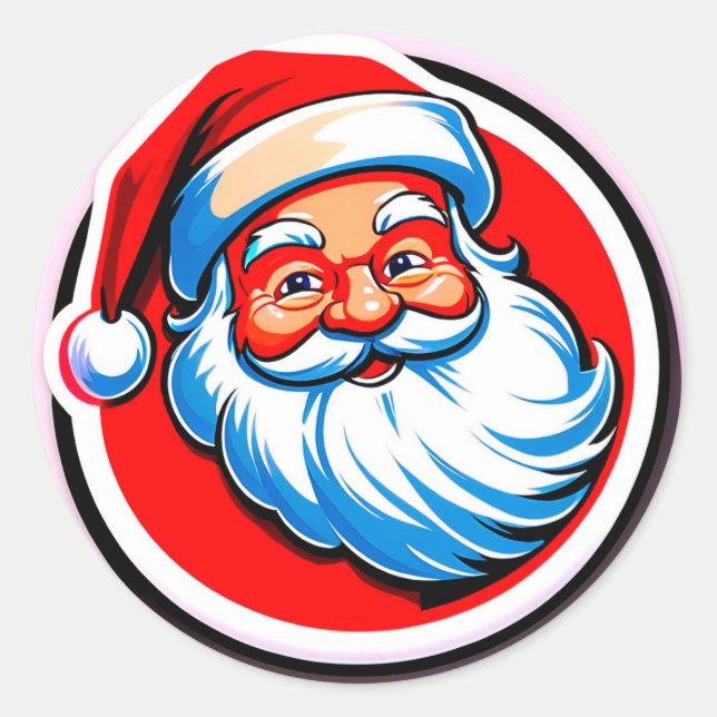 Adesivo Saudação Alegre do Papai Noel (Frente)